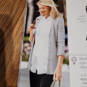 Cabi Shirttail Cardigan Sweater 3161  Size Medium